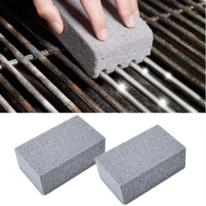 BBQ Grill Cleaning Brick Block Barbecue Cleaning Stone Wire Scraper Griddle Stains Brush Racks Stains Grease Cleaner BBQ Tools