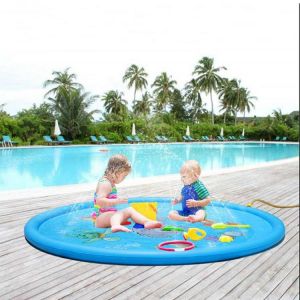 Hot 170cm Kids Inflatable Water Spray Pad Round Water Splash Play Pool Playing Sprinkler Mat Yard Outdoor Fun PVC Swimming Pools