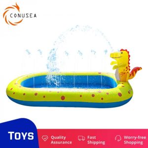 1.7M PVC Children's Summer Swimming Pool Inflatable Removable  Spray paddling pools With Dinosaur Child Bathtub Alberca for K
