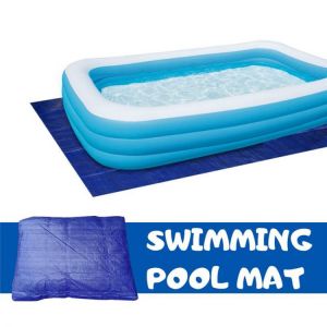 Swimming Pool Cover Pool Ground Cloth Mat Rainproof Dust Cover Square Swimming Pool Mat UV Resistant Mat Home Pool Accessories