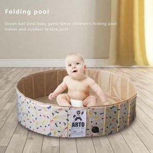 Foldable Kiddie Pool Portable PVC Bathing Tub Ocean Ball Pool Baby Game Fence Children's Swimming Pool Indoor Outdoor Pool