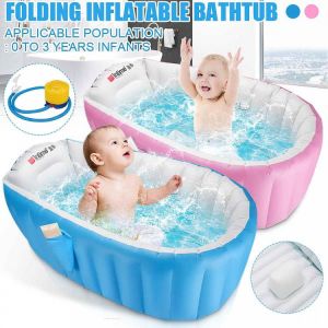 98x65x28cm Portable Folding Children Bathing Tub Baby Home Use Paddling Pool Inflatable Swimming Pool Kids Inflatable Pool