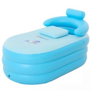 Large Bathtub Adult Children's Folding Tub Massage Adult Bath Barrel Steaming Dual-use Baby Tub Home Spa Home Sauna