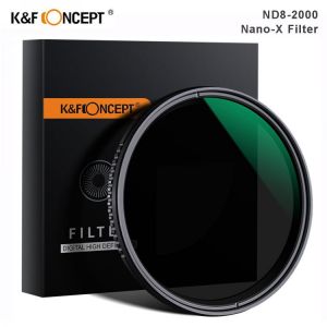 K&F Concept Nano-X ND8-ND2000 Variable ND Filter 37mm 49mm 52mm 67mm 72mm 77mm 82mm Neutral Density Filter For Canon Sony Niko