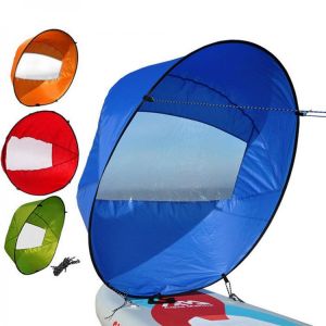1 Pc Sail with Storage Bag Foldable Kayak Boat Wind Sail Summer Surfing Wind Paddle Kayak Sail Durable Rowing Boats Accessories