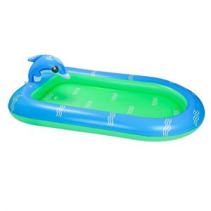Splash Pad for Kids Toddlers Dolphin Inflatable Pools Swimming Pools Above Ground Backyard Garden Summer Water Party