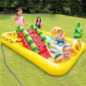 Inflatable Swimming Pool Children Paddling Pool Outdoor Summer Spray Water Games Toys Backyard Lawn Water Slides Pools