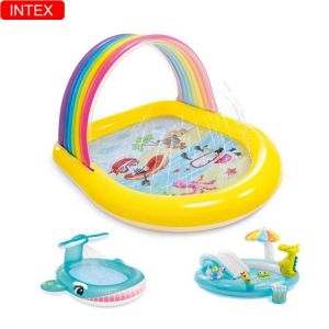 Children Playing Pool Intex Cartoon Shape Inflatable Swimming Pool Kids Inflatable Bathtub Piscinas Inflables Game Pool