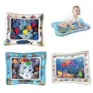 Cute Shark/Octopus BPA Free Water Play Mater Infant Kids Inflatable Cushion Pad