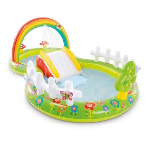 Large Size Baby Pool Garden Rainbow Foldable PVC Inflatable Swimming Pool Play Center Pool Water Fun Pool Inflatable Baby Bath