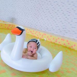 white swan flamingos circle Bath Seat Chair baby swimming pool Dining Pushchair Infant Portable Play Game Mat Sofas Learn Stool