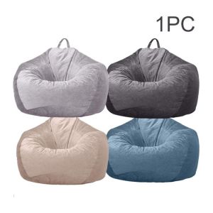 Living Room Bean Bag Chair Cover Bedroom Dustproof Furniture Parts Adult Kids Home Soft Large Washable Multifunction Office