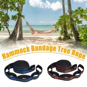 5 + 1 Ring Cloth Bag Packaging Hammock Straps 5 Ring High Load-Bearing Barbed Black Outdoor Hammock Special Reinforced Polyester