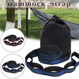 Hammock Straps Wiht 5 Loops Tree Swing Rope Reinforced Polyester Strap For Outdoor Hammock Chair Mesh Hammock Load-bearing Rope