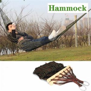 Mesh Hammock Net Portable Nylon Sleeping Bed For Outdoor Patio Porch Garden Travel Camping Blue Green Red Dropshipping