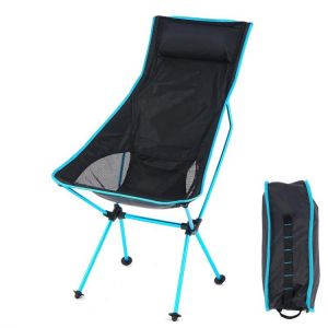 Ultralight Detachable Portable Moon Chair Lightweight Chair Folding Extended Seat Office Home Fishing Camping BBQ Garden Hiking