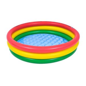 Inflatable Swimming Pool Kid Blow Up Pool Thickened 3-Ring Swimming Inflatable Pool For Boys Girls Outdoors Have Fun