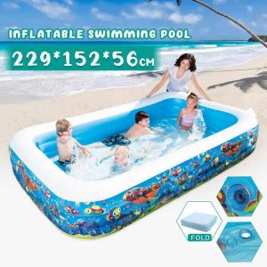 229x152x56cm Inflatable Swimming Pool Removable pool Large Framed pools for family Bathtub Bouncy Children's pool Outdoor Fun