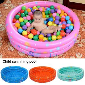 Baby Inflatable Swimming Pool Thickened Kids Inflatable Pool Ball Pit 3-Ring Inflatable Pool Bathtub for Children Boys Girls