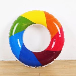 free Inflator 55cm rainbow horse swim ring float baby toy swimming pool Dining Pushchair Infant Portable Play Game Mat Sofas