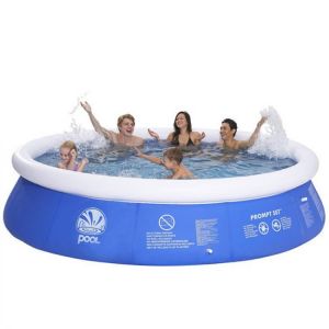 Inflatable Swimming Pool for Kids Clip Net Thick Blue Home Pool Bathtub Outdoor Backyard Family Water Party Size 180cm /6ft