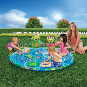 68" Summer Water Toys Pool Kids Sprinkler Splash Pad Wading Pool Children Sprinkler Water Toy For Kids Outdoor Water Fun
