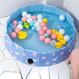 Children's Folding Pvc Bathtub Swimming Pool Cartoon Baby Inflatable Swimming Pool Bathtub Toy Basin 80x20cm