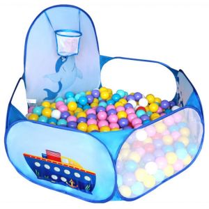 Cartoon Dolphin Pattern OUTAD Baby Ball Pit Foldable Washable Toy Pool Children Hexagon Ocean Game Play Tent House Tool