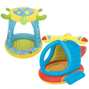 New Baby Inflatable Swimming Pool Inflatable Floating Kids Swim Pool With Sunshade Canopy Safety Summer Swimming Pool Toys