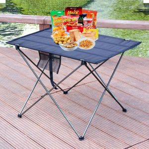Portable Foldable Table Camping Outdoor Furniture Computer Bed Tables Picnic 6061 Aluminium Alloy Ultra Light Folding Desk