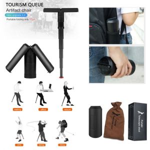 Mini Carry Portable Seat Portable Outdoor Retractable Folding Stool Waiting For Camping Hiking Fishing Office Leisure Seat