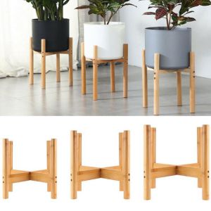 Wood Trays Flower Pot Holder Plant Stand Floor-Standing Flower Pot Bonsai Holder Garden Home Flower Stand Home Decor