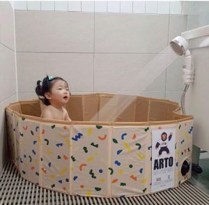 New Children's Float Game Ball Pool Folding Ocean Ball Pool Storage Kids' Toys Fence Portable Family Baby Swimming Pool 