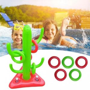PVC Inflatable Cactus Ferrule Toys Inflatable Fairy Throwing Competitive Interactive Toys Swimming Pool Funny Throwing Toys
