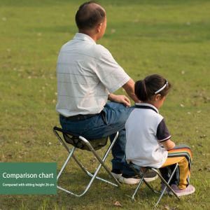 Outdoor Portable Folding Stool With A Height of 40 cm A Folding Chair Suitable for The Elderly Pregnant Women Tall People