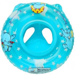Child Children Inflatable Swimming Pool Toddler Safety Aid Float Seat Ring (Blue)