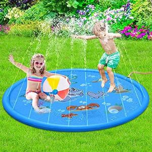 Children's Play Water Mat Inflatable Spray Water Cushion Outdoor Game Toy Lawn For Kids Summer Pool Fun Spray Water Cushion T