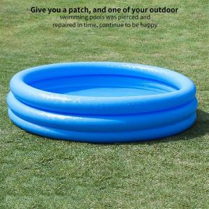 1pcs Kids Summer Party Blue Round Large  Soft Family Pool Children'S Paddling Pool Beach Vacation Inflatable Swimming  Pools