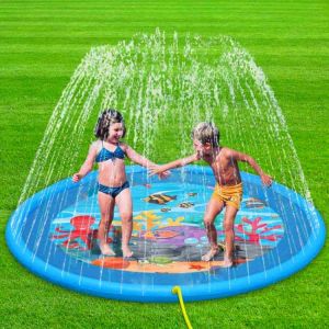 Summer Outdoor Spray Water Cushion kid swimming Pools piscina PVC Inflatable Spray Water Toys for kid Play Water Mat Beach Lawn