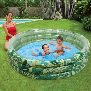 Inflatable Leaf  Pools Swimming for Kids Above Ground  Baby Children's Paddling  Ocean Ball Pool Thickened Bubble Bottom