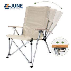 Outdoor camping recliner picnic beach Relaxation chair garden Folding Chair Three-Speed Adjustable Long Back Chair