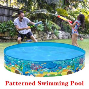 Summer Inflatable Swimming Pool Round Paddling Pool Home Family Outdoor Party Supplies For Kids Adult Paddling Pool Bathing Tub