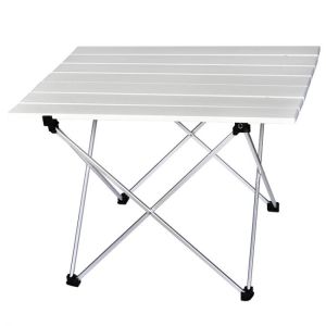 M Durable Portable Aluminum Alloy Table Foldable Desk Table Outdoor Picnic Dining Table Desk Stool 56x42x40CM With Carry Bag