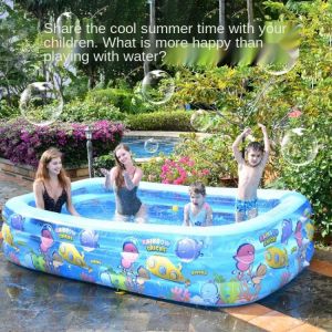 Outdoor Pvc Inflatable Swimming Pool Baby Adult Home Indoor Paddling Pool Thickened Foldable Multifunctional Swimming Pool LB889