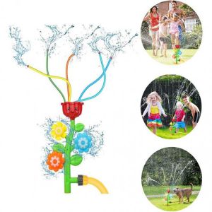 Outdoor Water Spray Sprinkler Toys For Kids Summer Splash Flower Spray Toy Lawn Backyard Yard Games Shower Toys