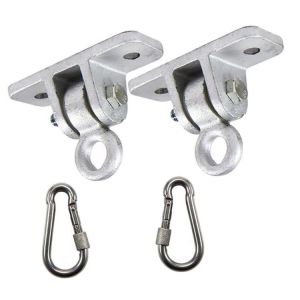 2 Pair Heavy Duty Swing Mount Aerial ers Hammock  Hooks For Yoga Strap Home Hammock Punching Bag