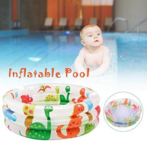 Baby Bath Swim Tubs Dinosaur Pattern Mini Inflatable Swimming Pool Newborn Thickening Children Cartoon Portable Bathtub Bucket