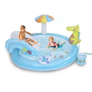 Kid Lawn Swimming Pool Crocodile Spray Water Slide Family Pool Ocean Ball Large Pool Inflatable Play Center Kids Water Fun Pool