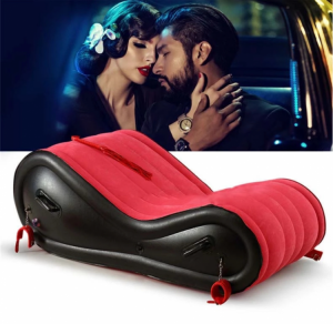Modern Inflatable Air Sofa for Adult Couple Love Game Chair with 4 Handcuffs Beach Garden Outdoor Furniture Foldable Couch