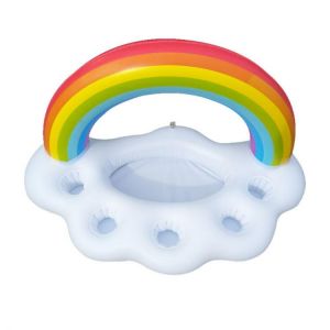 Inflatable Float Cup Holder Drink Serving Table Pool Beach Toy Beverage Holder 87HD